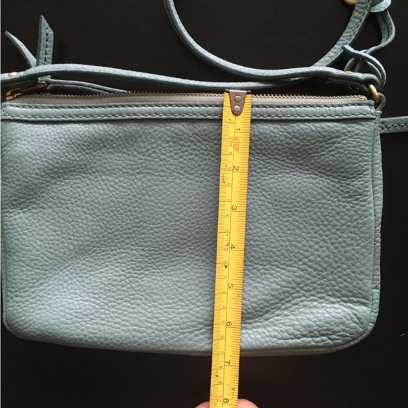 Fossil aqua real leather crossbody/shoulder bag - Picture 8 of 12